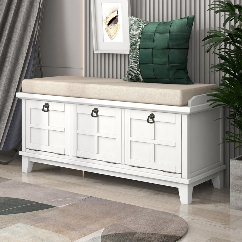 Red Barrel Studio® Solid Wood Storage Bench Wayfair